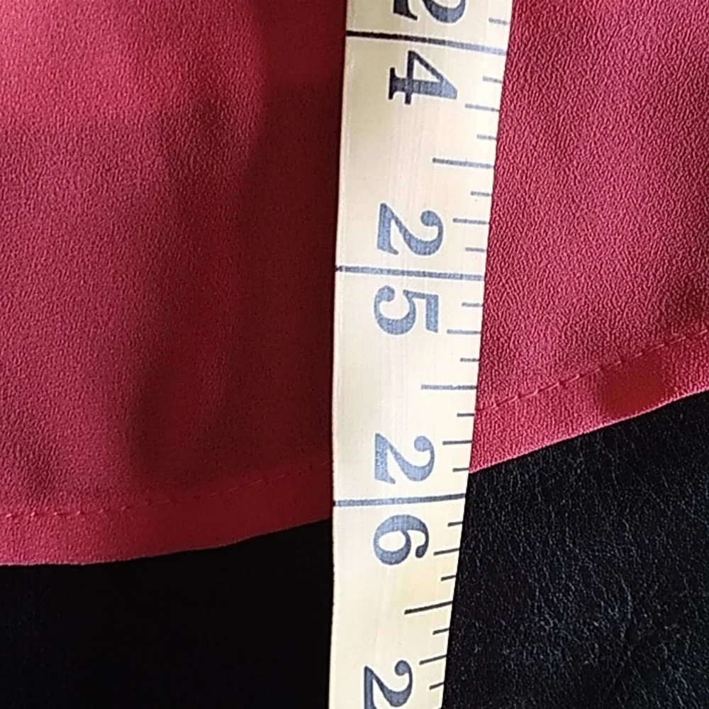 Apt 9 cayenne coral sheer button blouse XLP - Picture 14 of 16